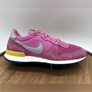Nike Pink and Yellow Women's Sneakers